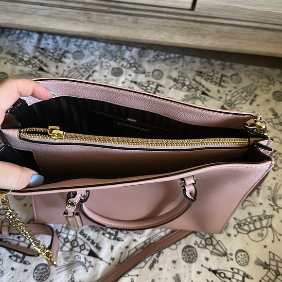 Victoria Secret Dust Rose Structure Satchel Purse - Picture 4 of 10